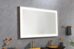 LTL needs to consult the warehouse address60*36 LED Lighted Bathroom Wall Mounted Mirror with High Lumen+Anti-Fog Separately Control