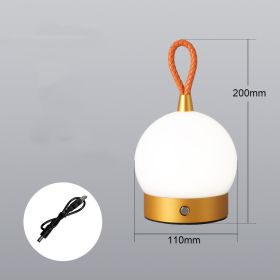 Night Light Camping Atmosphere Charging Fashion Super Birght (Option: Orange-USB)